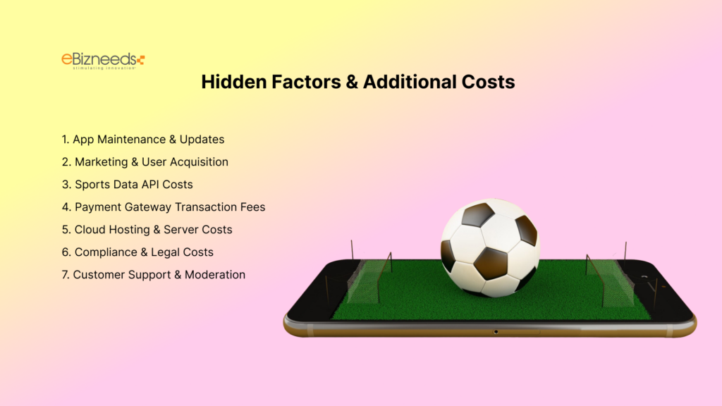 Hidden Factors & Additional Costs in Fantasy Football App Development