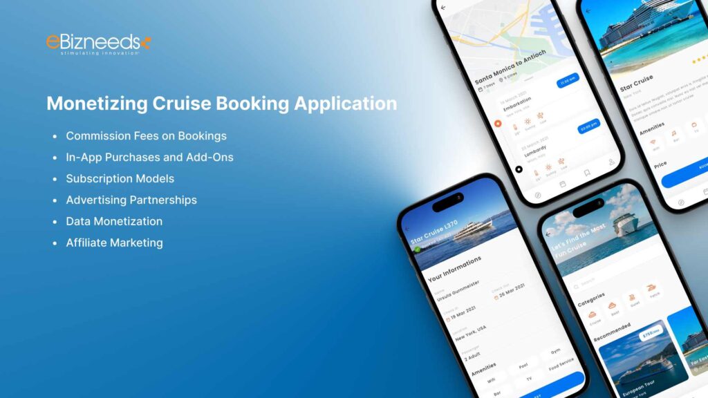 Monetizing Cruise Booking Application